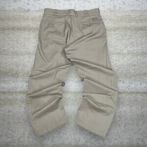 Vintage Y2K Dickies Khakis Pants 34x30 Original Fit Tan Cotton 874 Flat Front